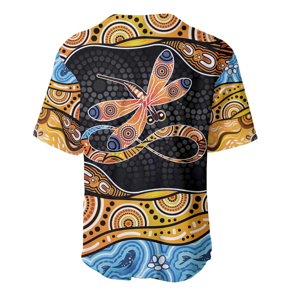 Aboriginal Dragonfly Baseball Jersey As Long As I Breathe You'll Be Remembered