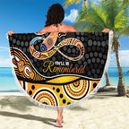 Aboriginal Dragonfly Beach Blanket As Long As I Breathe You'll Be Remembered