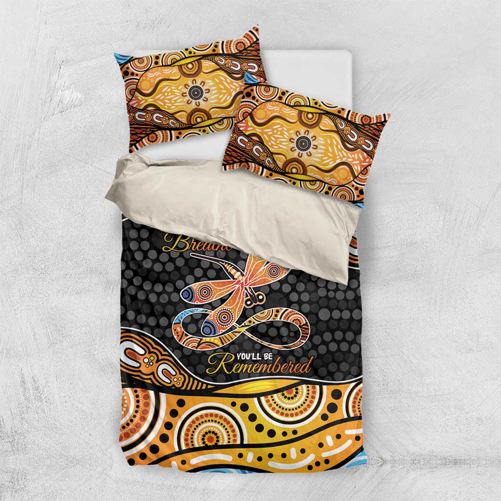 Aboriginal Dragonfly Bedding Set As Long As I Breathe You'll Be Remembered