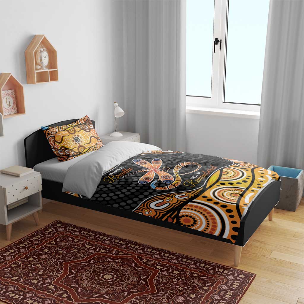 Aboriginal Dragonfly Bedding Set As Long As I Breathe You'll Be Remembered
