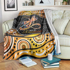 Aboriginal Dragonfly Blanket As Long As I Breathe You'll Be Remembered