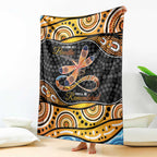 Aboriginal Dragonfly Blanket As Long As I Breathe You'll Be Remembered