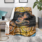 Aboriginal Dragonfly Blanket As Long As I Breathe You'll Be Remembered