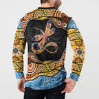 Aboriginal Dragonfly Button Sweatshirt As Long As I Breathe You'll Be Remembered
