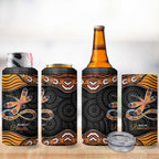 Aboriginal Dragonfly 4 in 1 Can Cooler Tumbler As Long As I Breathe You'll Be Remembered