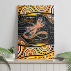 Aboriginal Dragonfly Canvas Wall Art As Long As I Breathe You'll Be Remembered