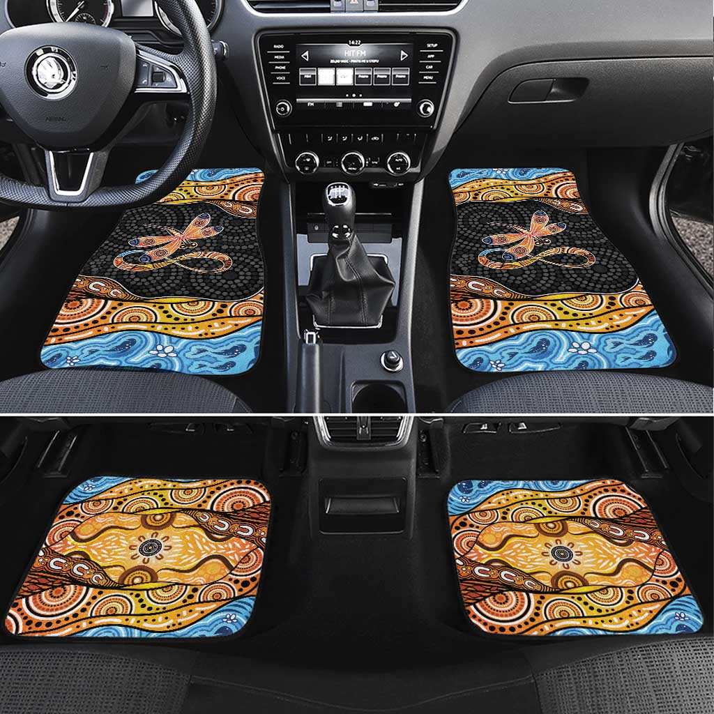 Aboriginal Dragonfly Car Mats As Long As I Breathe You'll Be Remembered