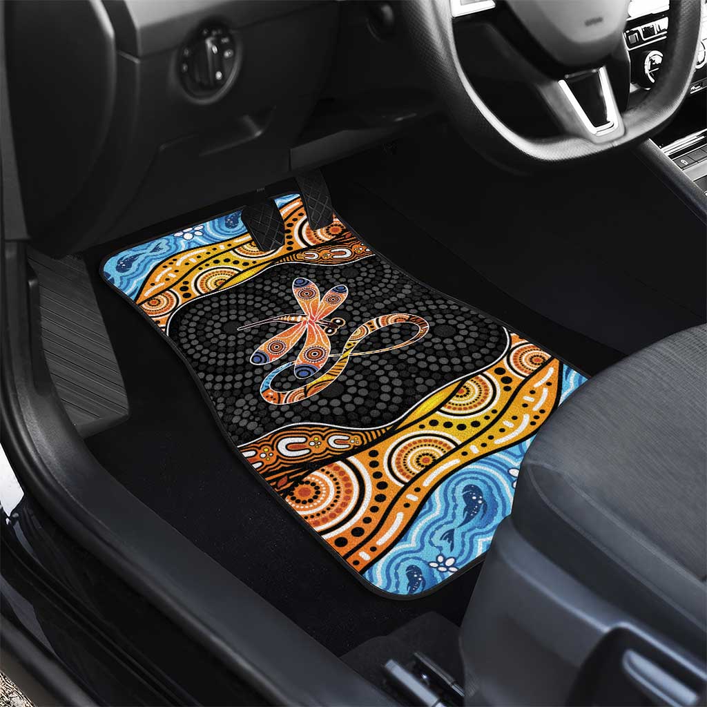 Aboriginal Dragonfly Car Mats As Long As I Breathe You'll Be Remembered