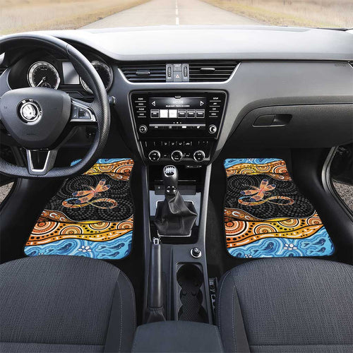 Aboriginal Dragonfly Car Mats As Long As I Breathe You'll Be Remembered
