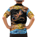 Aboriginal Dragonfly Family Matching Mermaid Dress and Hawaiian Shirt As Long As I Breathe You'll Be Remembered