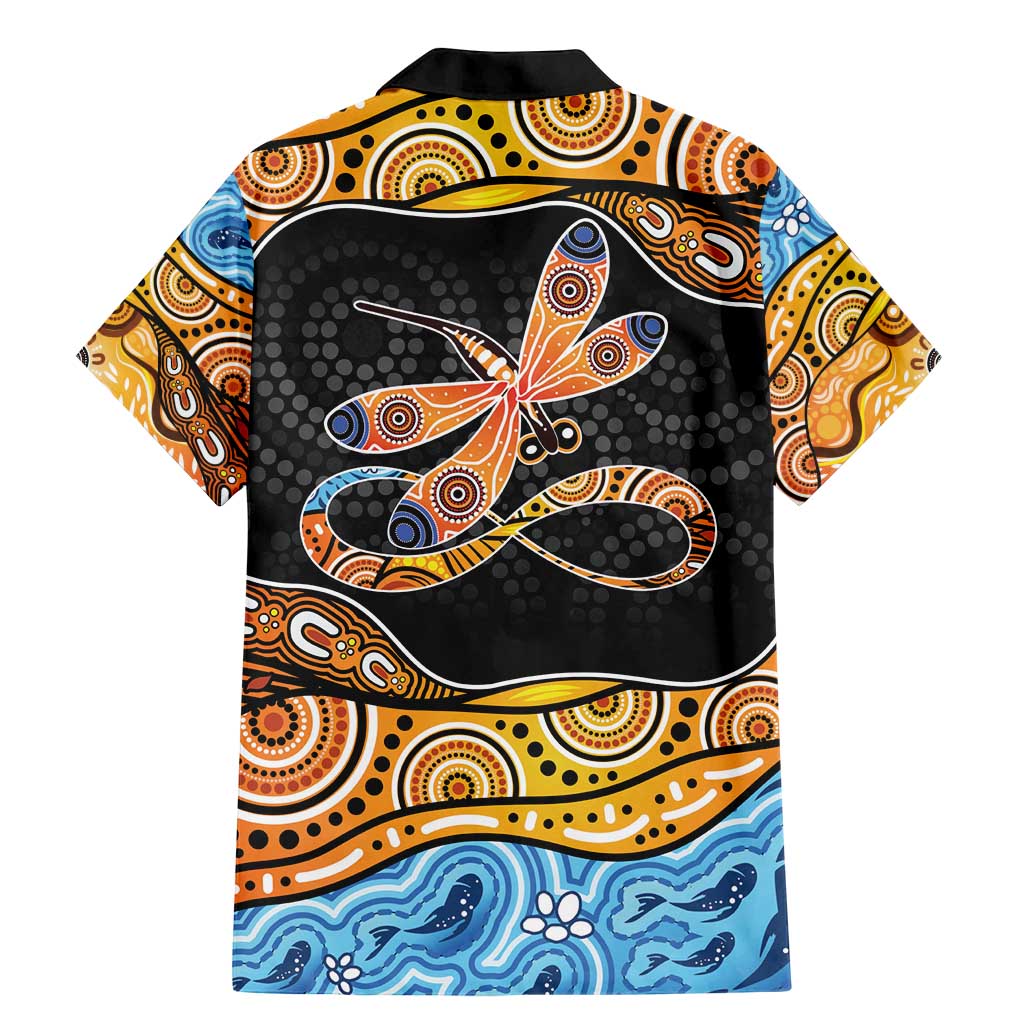 Aboriginal Dragonfly Family Matching Mermaid Dress and Hawaiian Shirt As Long As I Breathe You'll Be Remembered