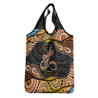Aboriginal Dragonfly Grocery Bag As Long As I Breathe You'll Be Remembered