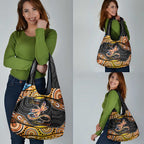 Aboriginal Dragonfly Grocery Bag As Long As I Breathe You'll Be Remembered
