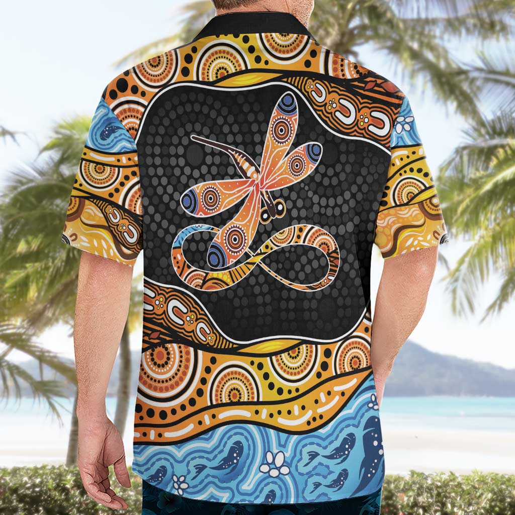 Aboriginal Dragonfly Hawaiian Shirt As Long As I Breathe You'll Be Remembered