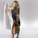 Aboriginal Dragonfly Hooded Blanket As Long As I Breathe You'll Be Remembered