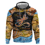 Aboriginal Dragonfly Hoodie As Long As I Breathe You'll Be Remembered