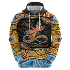 Aboriginal Dragonfly Hoodie As Long As I Breathe You'll Be Remembered