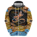 Aboriginal Dragonfly Hoodie As Long As I Breathe You'll Be Remembered