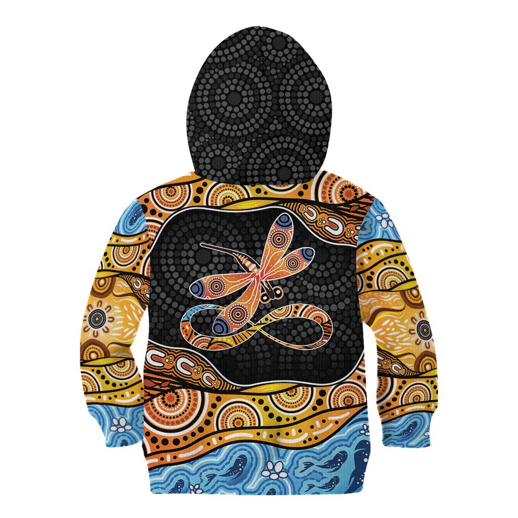 Aboriginal Dragonfly Kid Hoodie As Long As I Breathe You'll Be Remembered