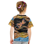 Aboriginal Dragonfly Kid T Shirt As Long As I Breathe You'll Be Remembered
