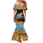 Aboriginal Dragonfly Mermaid Dress As Long As I Breathe You'll Be Remembered