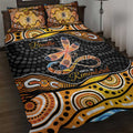 Aboriginal Dragonfly Quilt Bed Set As Long As I Breathe You'll Be Remembered