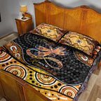 Aboriginal Dragonfly Quilt Bed Set As Long As I Breathe You'll Be Remembered