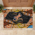 Aboriginal Dragonfly Rubber Doormat As Long As I Breathe You'll Be Remembered
