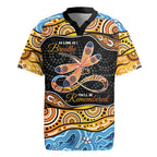 Aboriginal Dragonfly Rugby Jersey As Long As I Breathe You'll Be Remembered