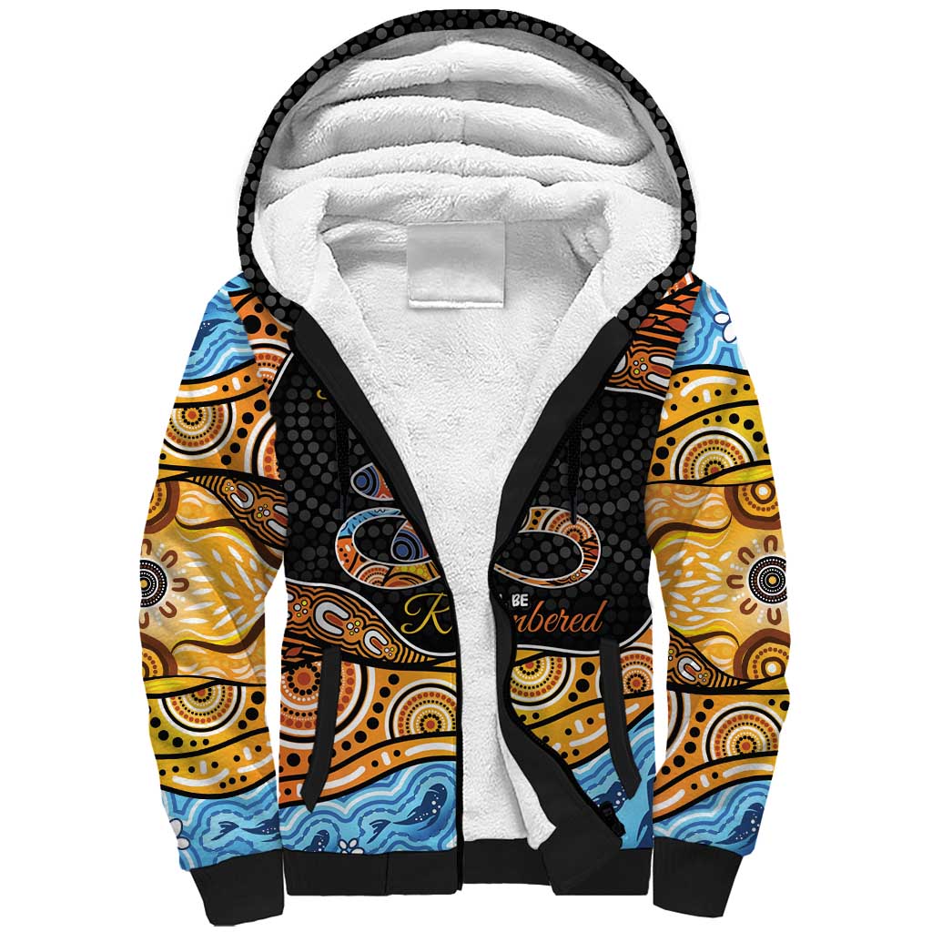 Aboriginal Dragonfly Sherpa Hoodie As Long As I Breathe You'll Be Remembered