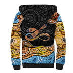 Aboriginal Dragonfly Sherpa Hoodie As Long As I Breathe You'll Be Remembered