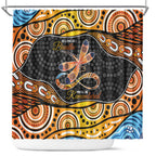Aboriginal Dragonfly Shower Curtain As Long As I Breathe You'll Be Remembered