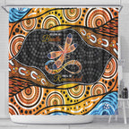 Aboriginal Dragonfly Shower Curtain As Long As I Breathe You'll Be Remembered