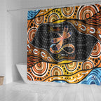 Aboriginal Dragonfly Shower Curtain As Long As I Breathe You'll Be Remembered