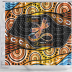 Aboriginal Dragonfly Shower Curtain As Long As I Breathe You'll Be Remembered