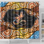 Aboriginal Dragonfly Shower Curtain As Long As I Breathe You'll Be Remembered
