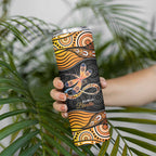 Aboriginal Dragonfly Skinny Tumbler As Long As I Breathe You'll Be Remembered