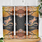 Aboriginal Dragonfly Skinny Tumbler As Long As I Breathe You'll Be Remembered