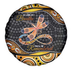 Aboriginal Dragonfly Spare Tire Cover As Long As I Breathe You'll Be Remembered