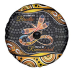 Aboriginal Dragonfly Spare Tire Cover As Long As I Breathe You'll Be Remembered