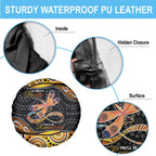 Aboriginal Dragonfly Spare Tire Cover As Long As I Breathe You'll Be Remembered