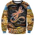 Aboriginal Dragonfly Sweatshirt As Long As I Breathe You'll Be Remembered
