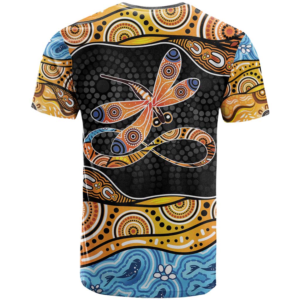 Aboriginal Dragonfly T Shirt As Long As I Breathe You'll Be Remembered