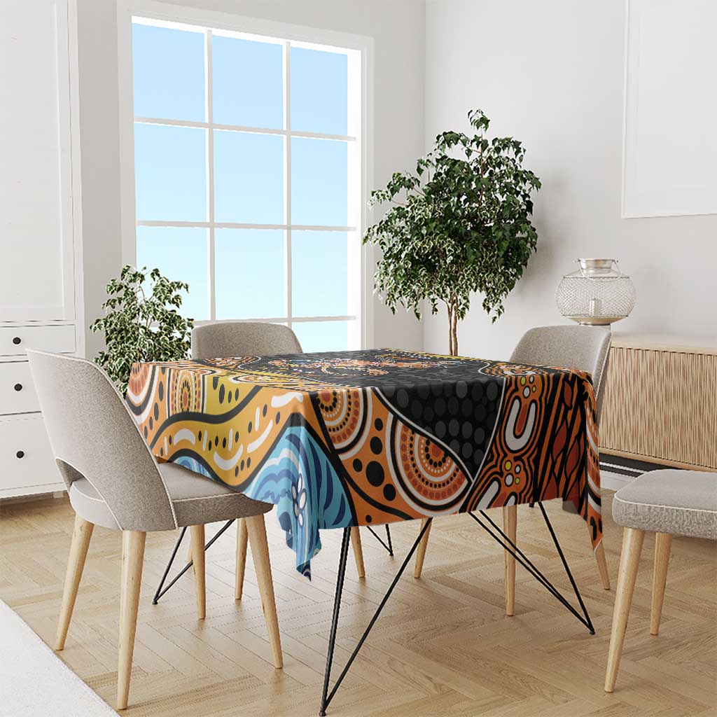 Aboriginal Dragonfly Tablecloth As Long As I Breathe You'll Be Remembered