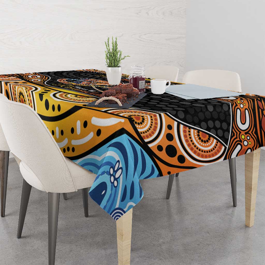 Aboriginal Dragonfly Tablecloth As Long As I Breathe You'll Be Remembered
