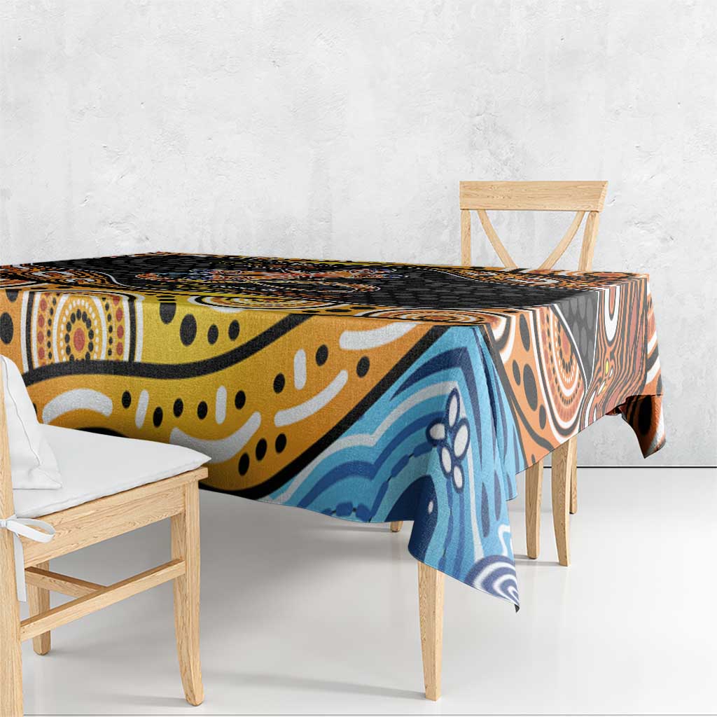 Aboriginal Dragonfly Tablecloth As Long As I Breathe You'll Be Remembered