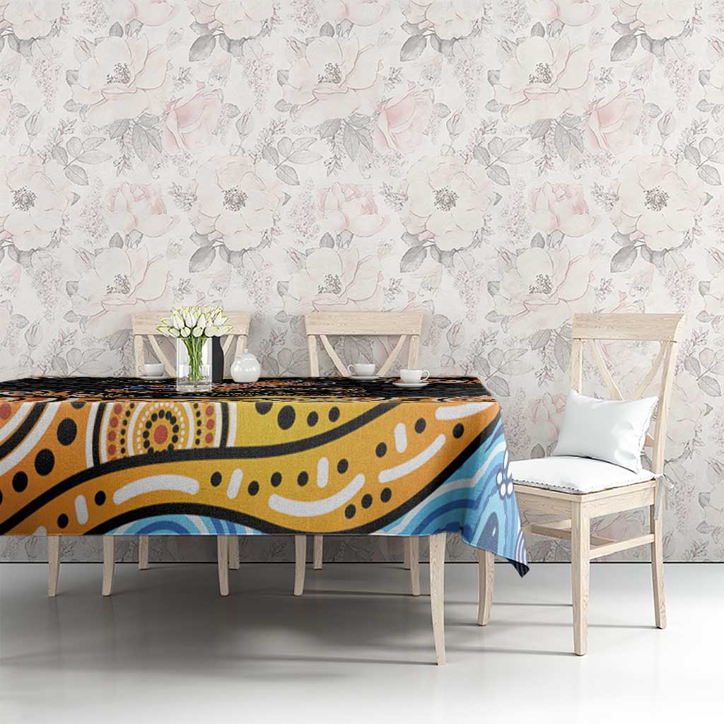 Aboriginal Dragonfly Tablecloth As Long As I Breathe You'll Be Remembered