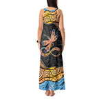 Aboriginal Dragonfly Tank Maxi Dress As Long As I Breathe You'll Be Remembered