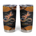 Aboriginal Dragonfly Tumbler Cup As Long As I Breathe You'll Be Remembered