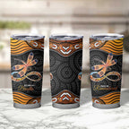 Aboriginal Dragonfly Tumbler Cup As Long As I Breathe You'll Be Remembered
